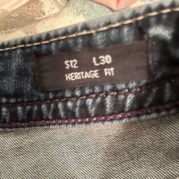 VIGOSS HERITAGE FIT HEAVY STITCH V POCKET EMBROIDERY Size 12/30 - Picture 4 of 4